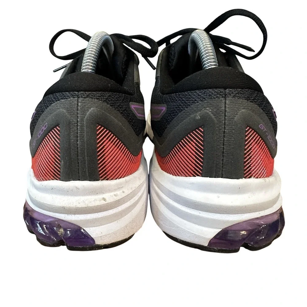 Asics GT-1000 Running Shoes Womens 11 FlyteFoam GEL Lite Truss Black Purple Red